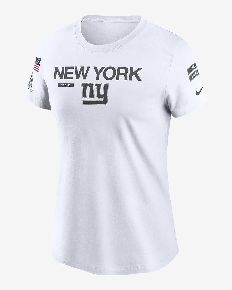 New York Giants Salute to Service Legend Nike Women s NFL T Shirt in White Size Large NKAF10AA2N C0K